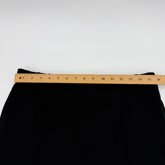 ANTHROPOLGIE Women Ankle Zip Comfort Career Pants Size L Black High Rise Stretch - Picture 6 of 10